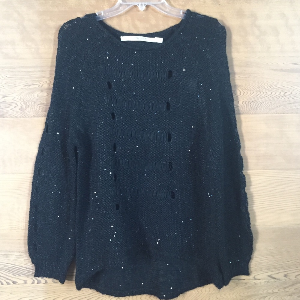 PIPPA LYNN black sweater O/S